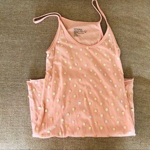 Fitted Tank- Soft Pink (peach) in Small